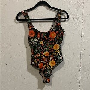 Floral Kids One Piece Swimsuit